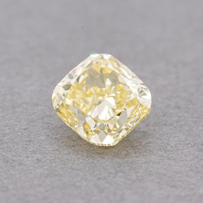 1.09 Carat Fancy Intense Yellow Cushion Diamond, VS1, GIA Certified