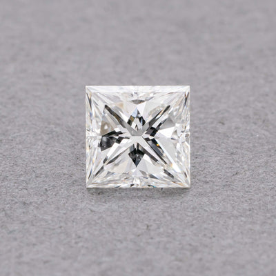 0.71 Carat Princess Diamond, H SI1, GIA Certified