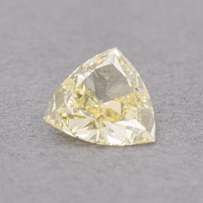 1.02 Carat Fancy Yellow Trillion Diamond, I1, GIA Certified