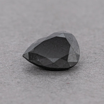 0.73 Carat Natural Black Pear Diamond