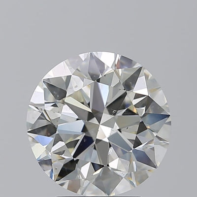 4.00 Carat Round Diamond, J SI2, GIA Certified