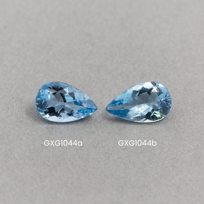 0.87 Carat Aquamarine - Pear