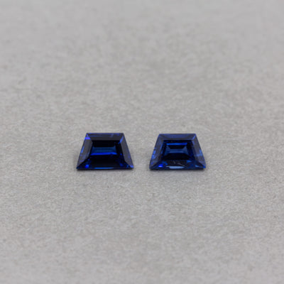 0.61 Carat Sapphire - Blue - Trapezoid Brilliant