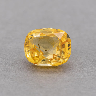 4.04 Carat Sapphire - Yellow - Cushion