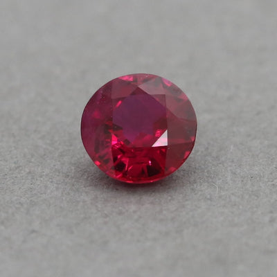0.56 Carat Ruby - Red - Round