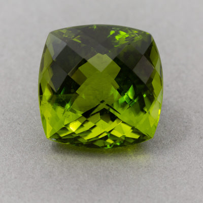 13.87 Carat Peridot - Cushion