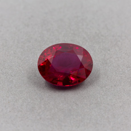 3.04 Carat Ruby Red Oval