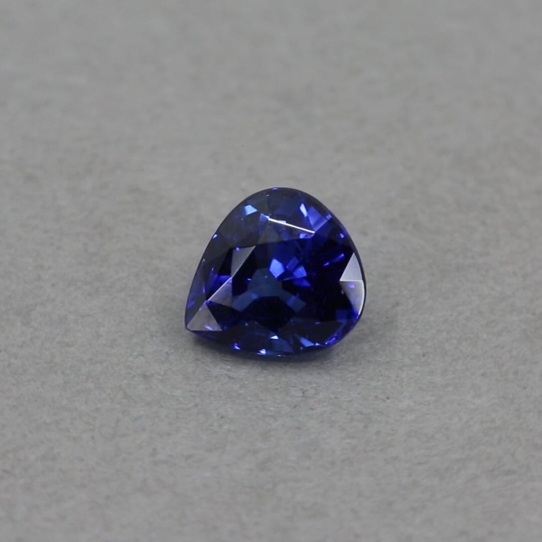 1.56 Carat Sapphire - Blue - Pear