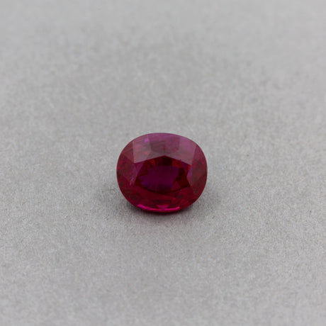 2.04 Carat Ruby Red Oval
