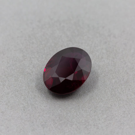 3.89 Carat Ruby Red Oval