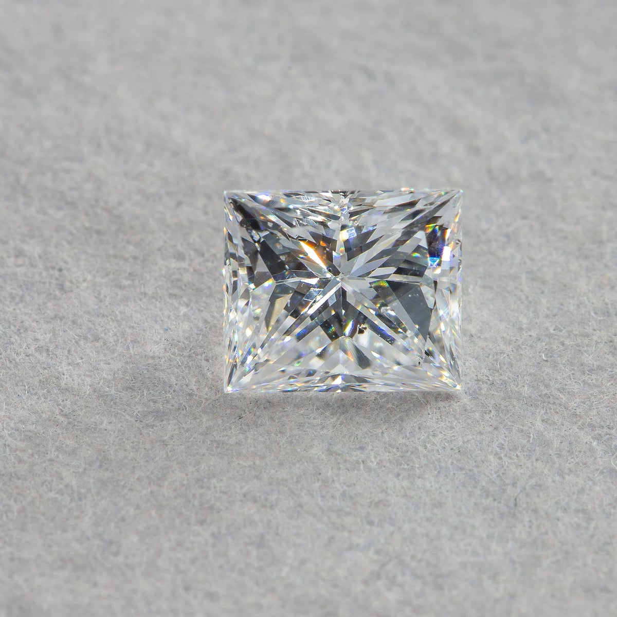 0.6 Carat Princess Diamond, D SI2, GIA Certified