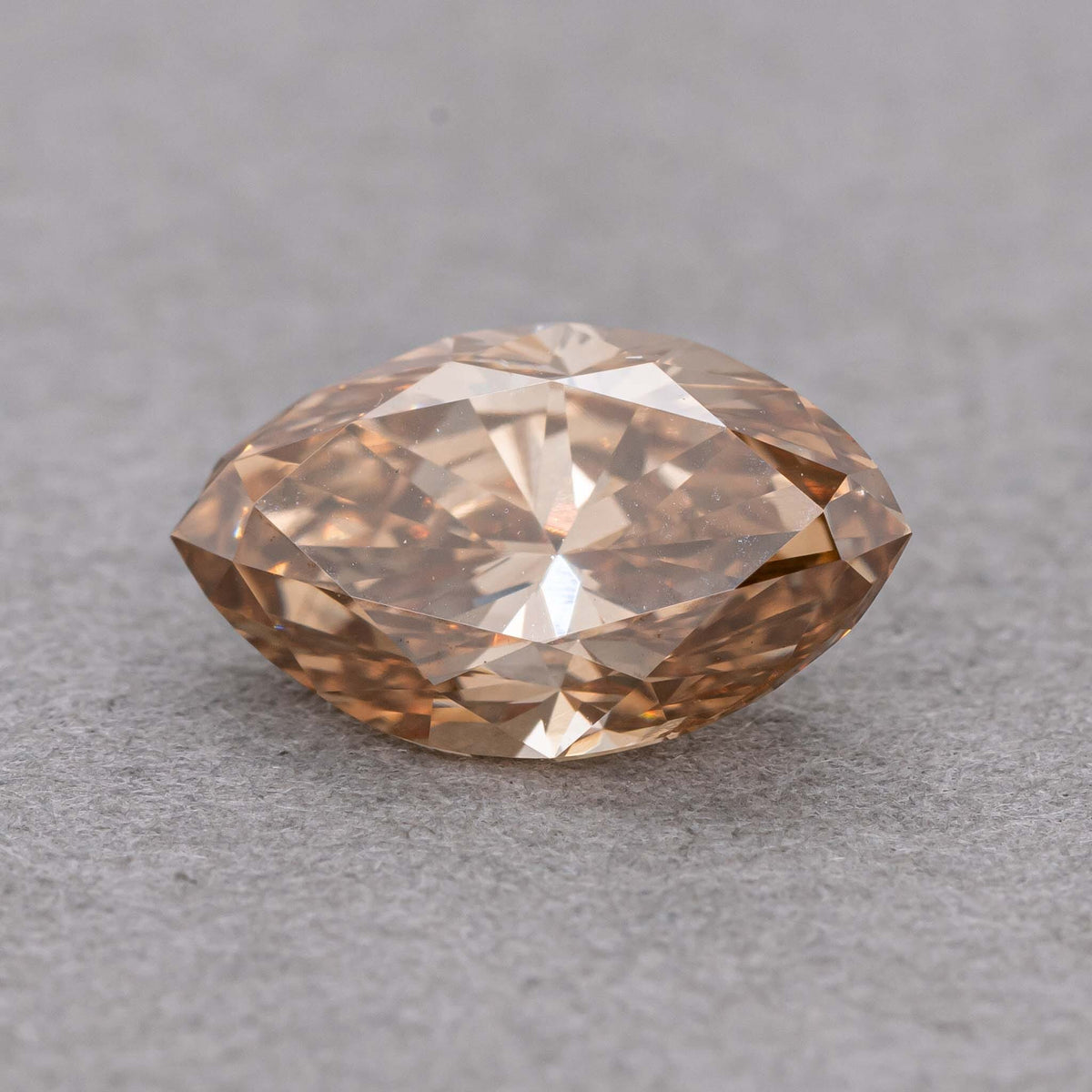 1.01 Carat Fancy Orange Brown Marquise Diamond, VS2, GIA Certified