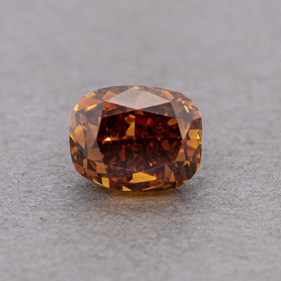 1.01 Carat Deep Orange Brown Cushion Diamond, SI2, GIA Certified