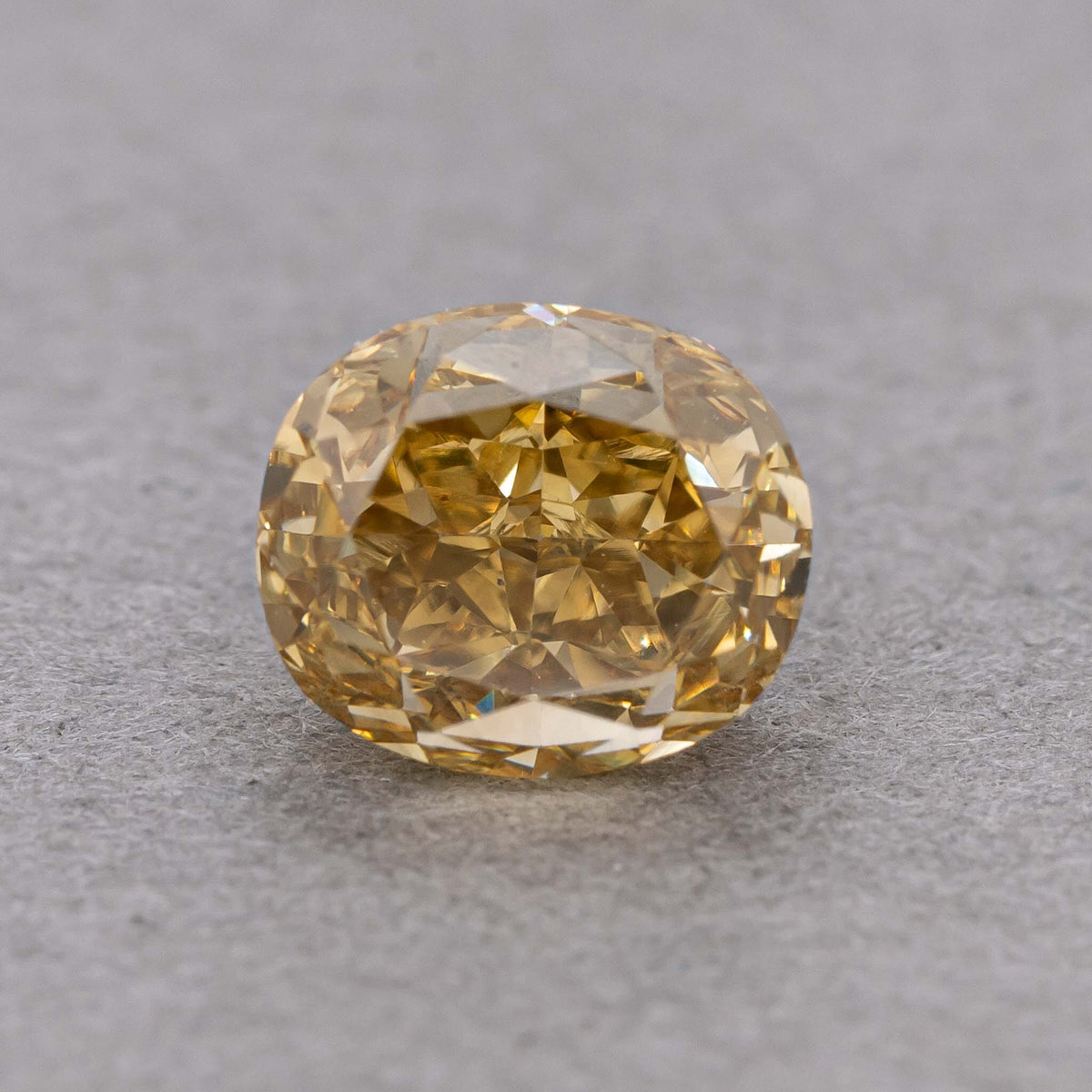1.00 Carat Fancy Brownish Yellow Oval Diamond, SI1, GIA Certified