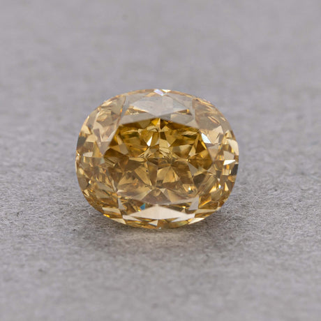 1.00 Carat Fancy Brownish Yellow Oval Diamond, SI1 - loose diamond