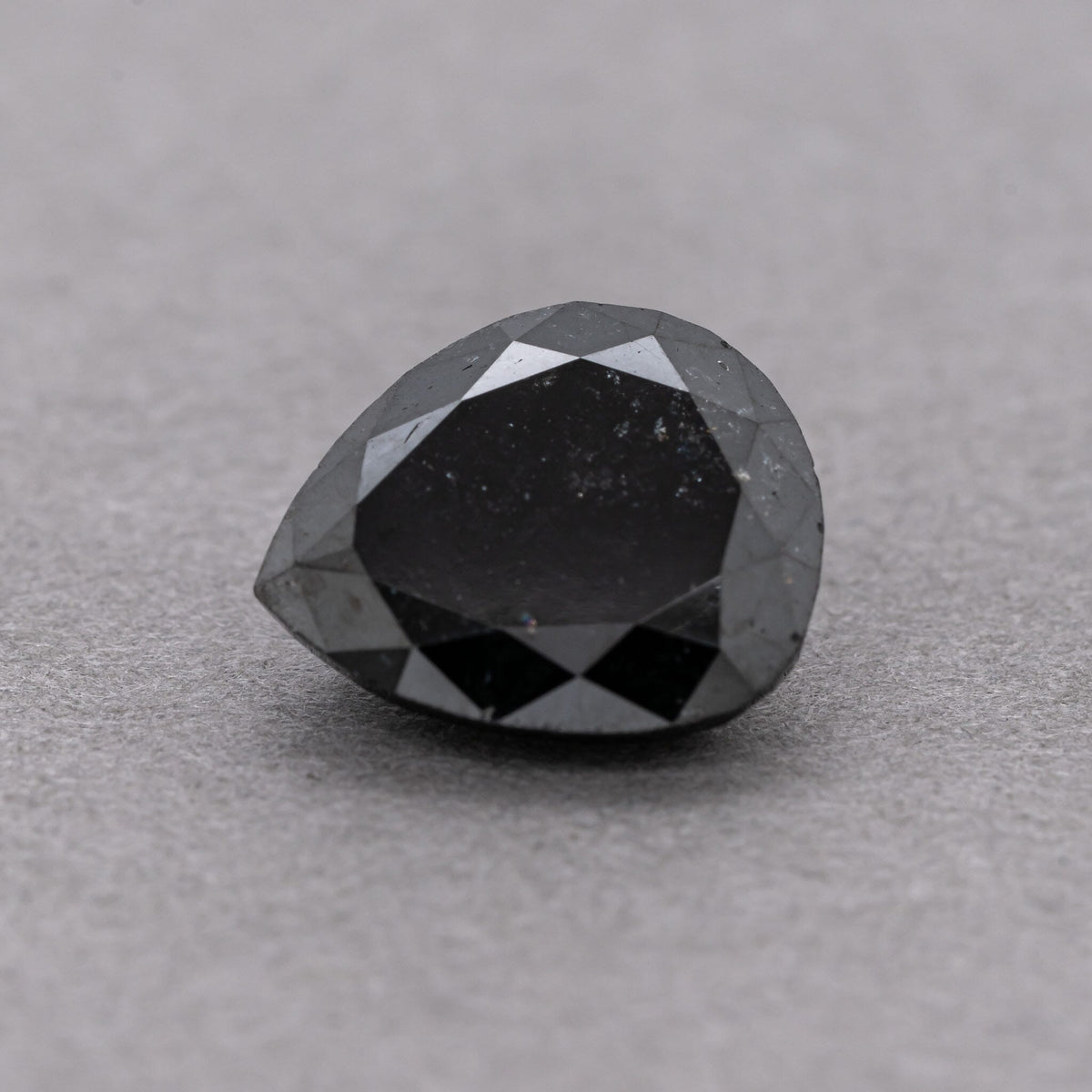 2.99 Carat Natural Black Pear Diamond