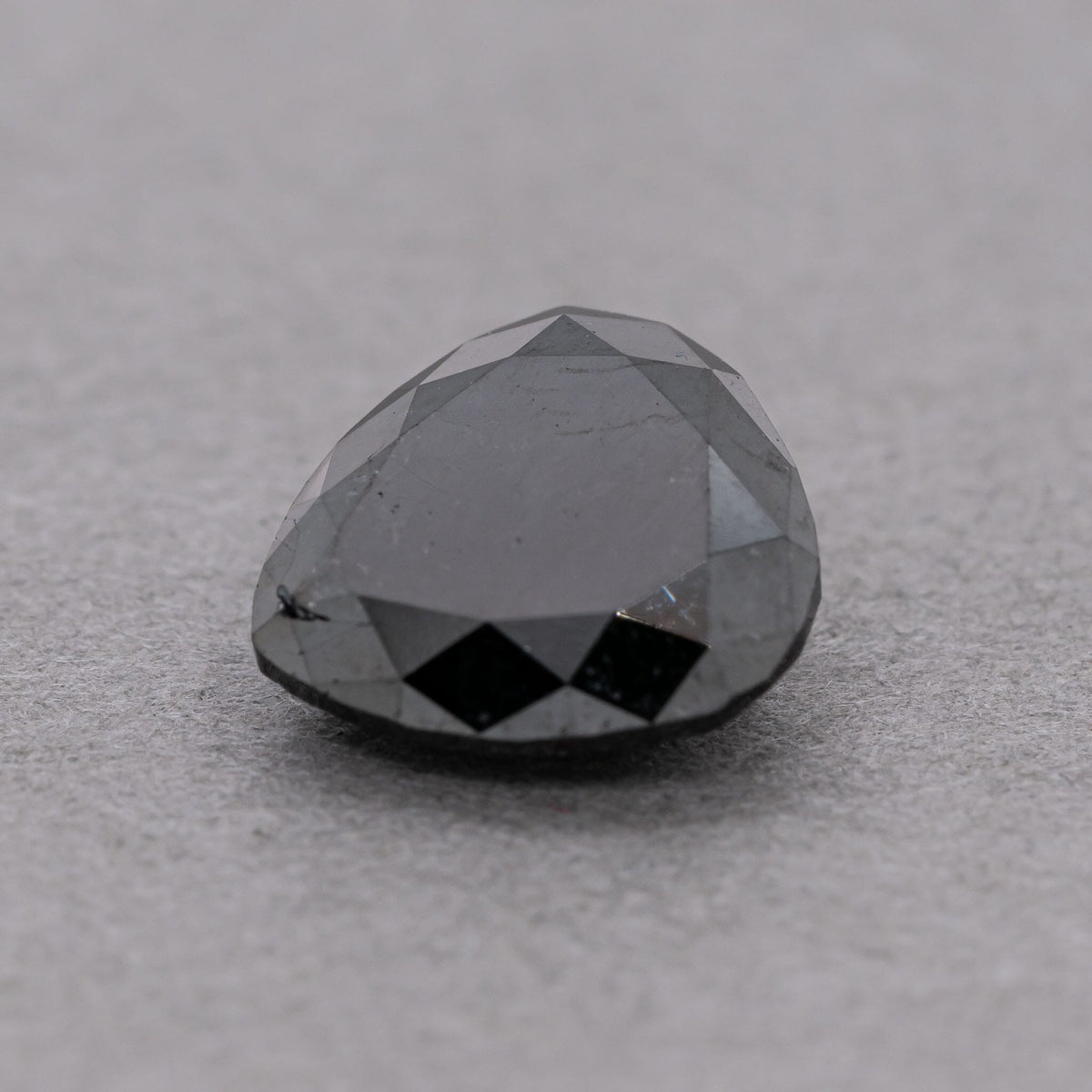 1.87 Carat Natural Black Pear Diamond