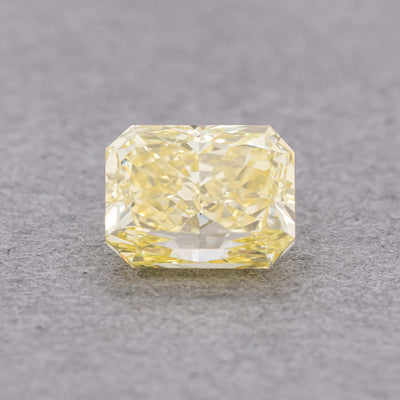 0.55 Carat Fancy Intense Yellow Radiant Diamond, SI2, GIA Certified