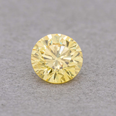 0.22 Carat Fancy Vivid Yellow Round Diamond, SI1, GIA Certified