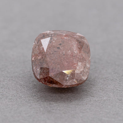 4.30 Carat Raw Cushion Diamond, Natural Brownish Red
