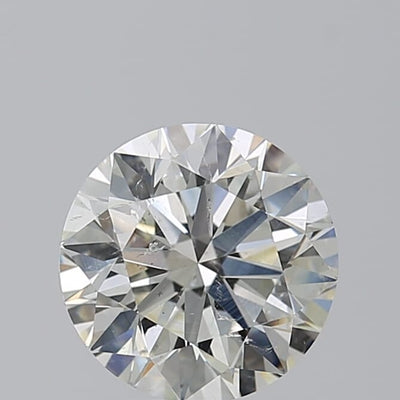 2.57 Carat Round Diamond, J SI2, GIA Certified