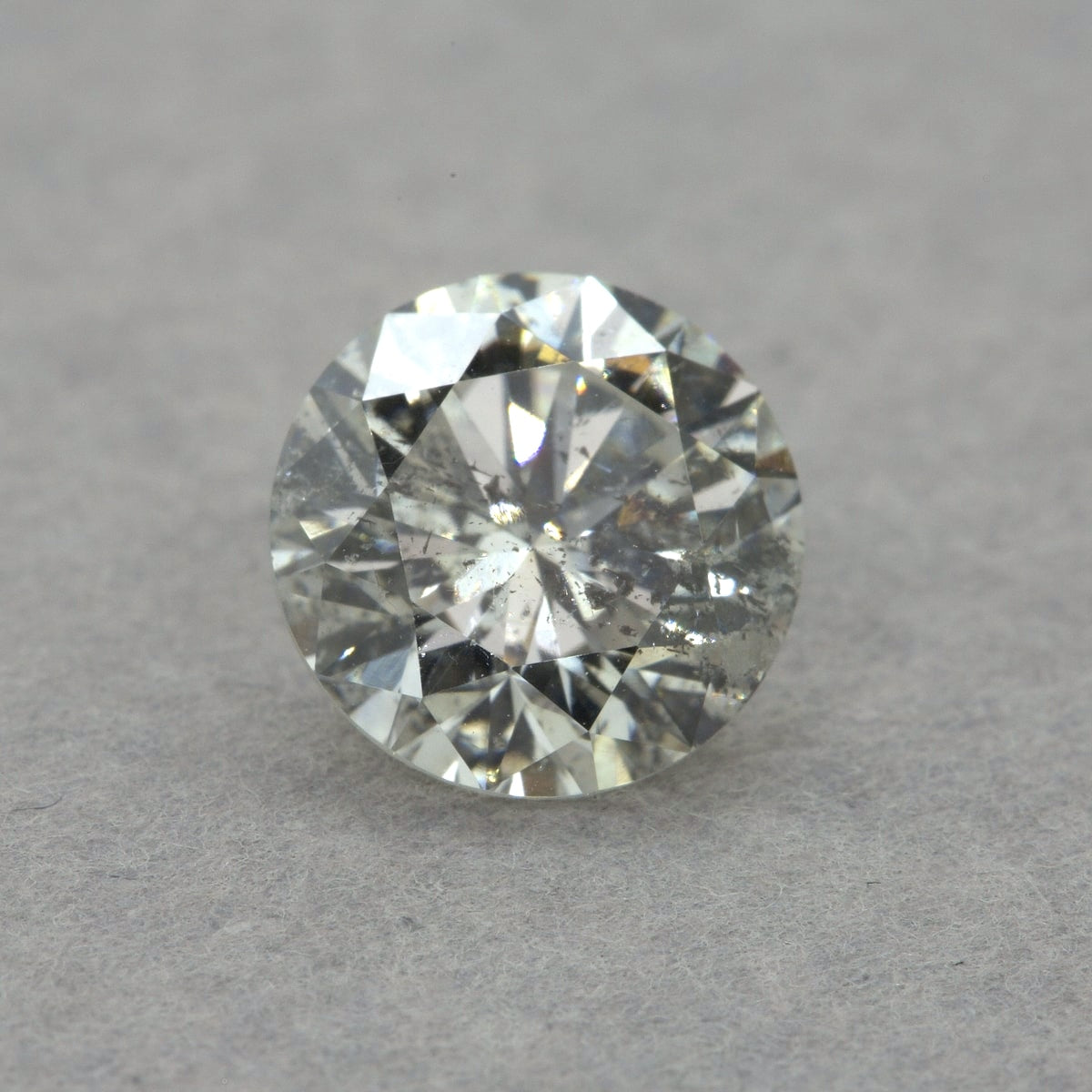 1.67 Carat Round Diamond, J I2, GIA Certified