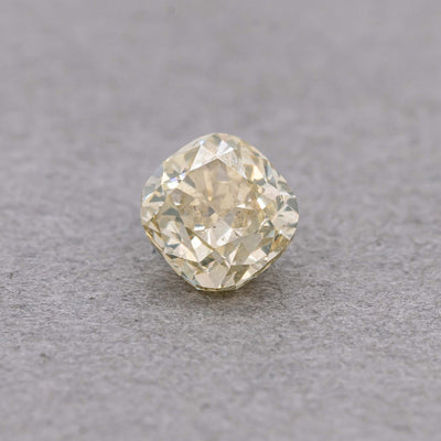 0.31 Carat Fancy Brownish Greenish Yellow Cushion Diamond, GIA Certified