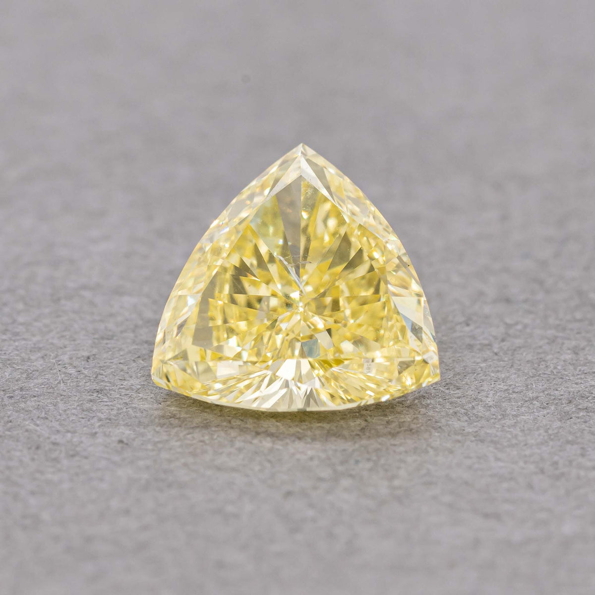 0.98 Carat Fancy Intense Yellow Trillion Diamond, SI2, GIA Certified