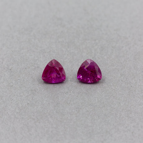 0.92 Carat Ruby Red Triangle (Pair)