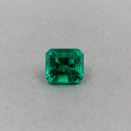 2.09 Carat Emerald Green Octagonal