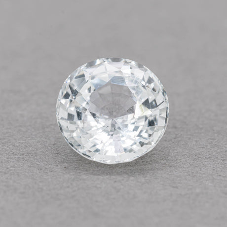 3.69 Carat Sapphire - White Colorless Round