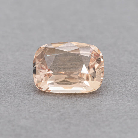 2.22 Carat Sapphire - Orangy Yellow Peach Cushion