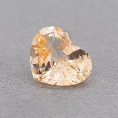 3.8 Carat Sapphire - Orangy Yellow - Heart