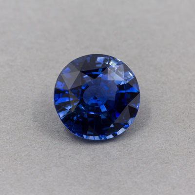 6.08 Carat Sapphire - Blue - Round