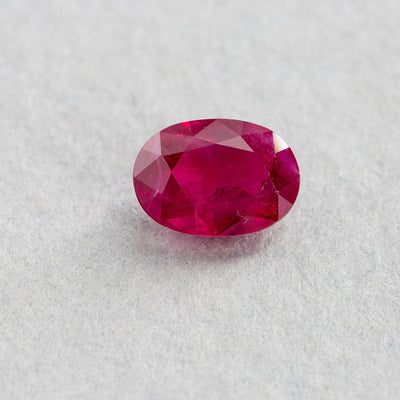0.97 Carat Ruby - Red - Oval