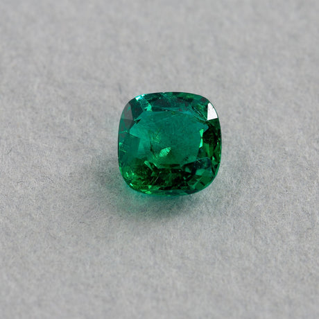 0.6 Carat Emerald Green Cushion Brilliant