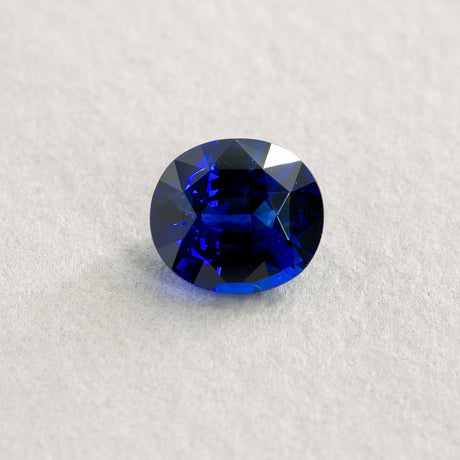 3.54 Carat Sapphire Blue Oval Modified Brilliant