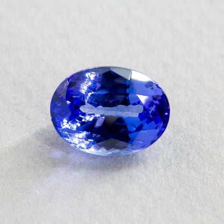 7.98 Carat Tanzanite Purple Oval