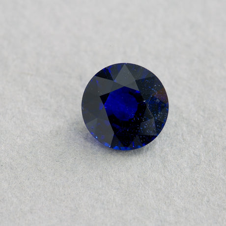 1.55 Carat Sapphire Blue Round