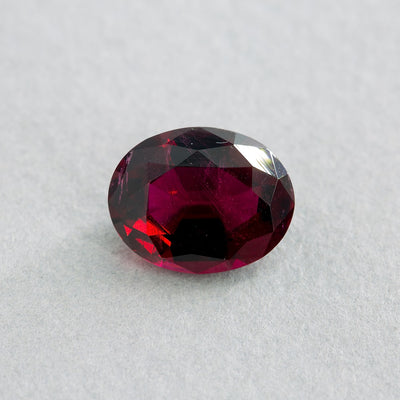 3.94 Carat Tourmaline - Red - Oval