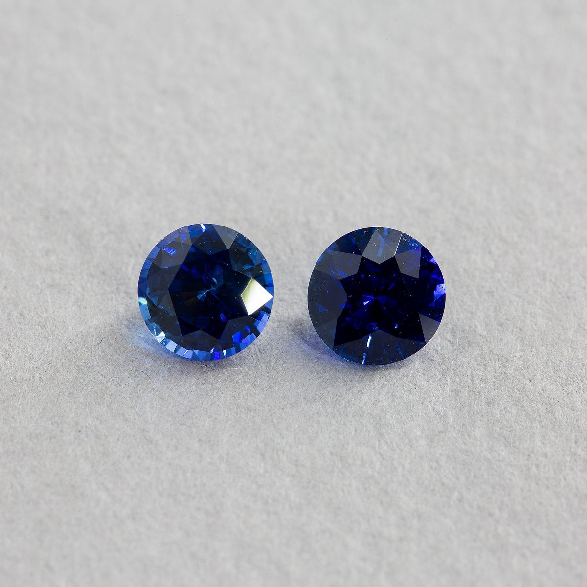 1.94 Carat Sapphire - Blue - Round (Pair)