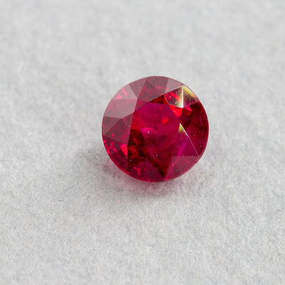 0.93 Carat Ruby - Red - Round