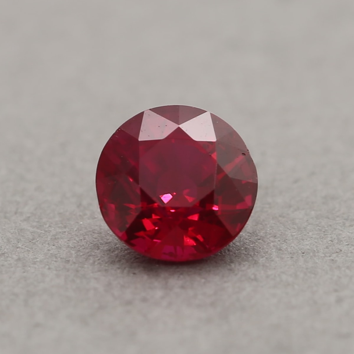 0.85 Carat Ruby - Red - Round