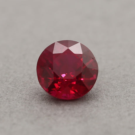 0.85 Carat Ruby Red Round