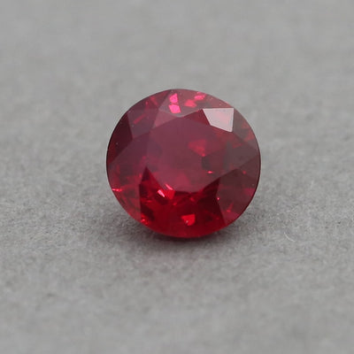0.57 Carat Ruby - Red - Round