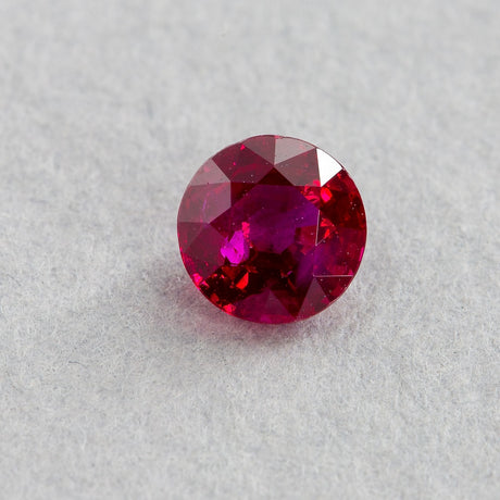 0.59 Carat Ruby Red Round