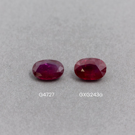 0.65 Carat Ruby Red Oval